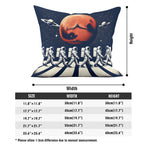 Astronaut Zebra Crossing - Cushion Cover Cushion Cover Music Printed Offshore Space