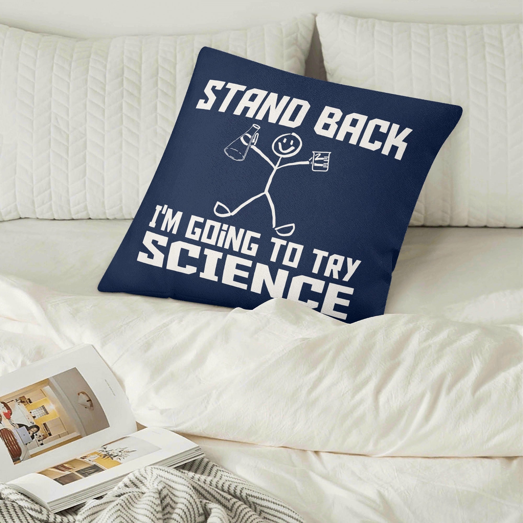 Stand Back, Im Going To Try Science - Cushion Cover Cushion Cover Printed Offshore Science