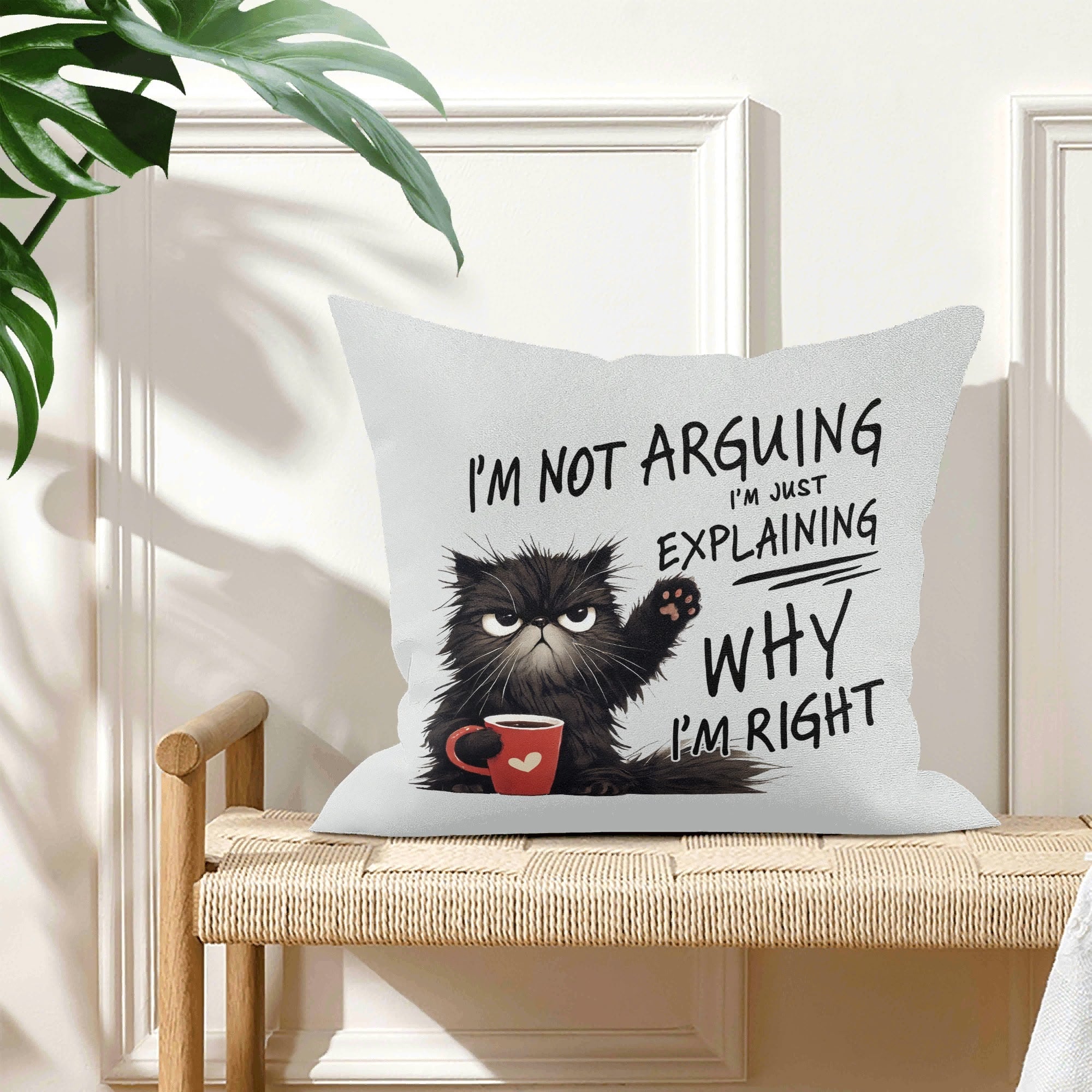 Im Not Arguing, Im Just Explaining Why Im Right - Cushion Cover Cushion Cover animal Printed Offshore