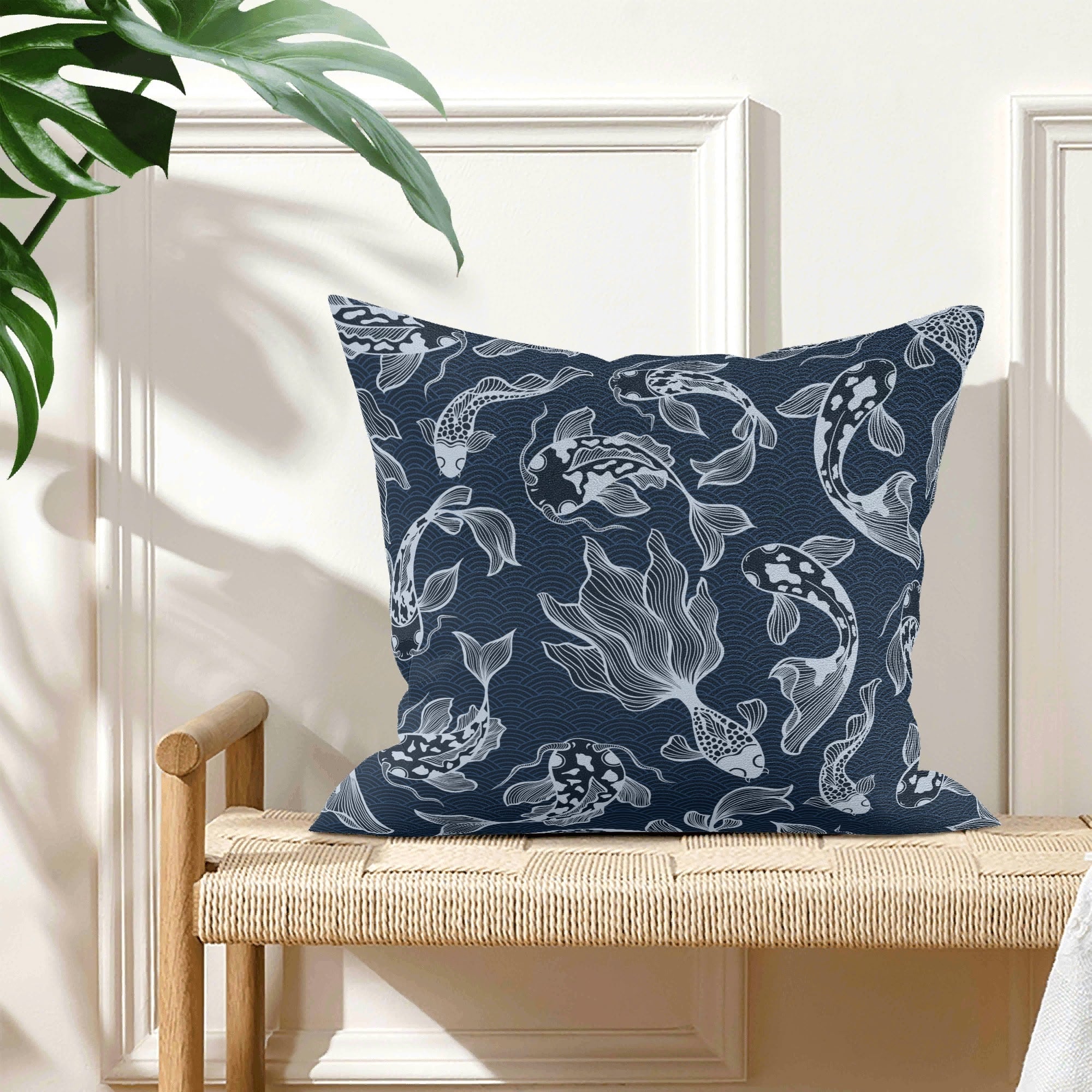 Blue Fish - Cushion Cover Cushion Cover animal Printed Offshore