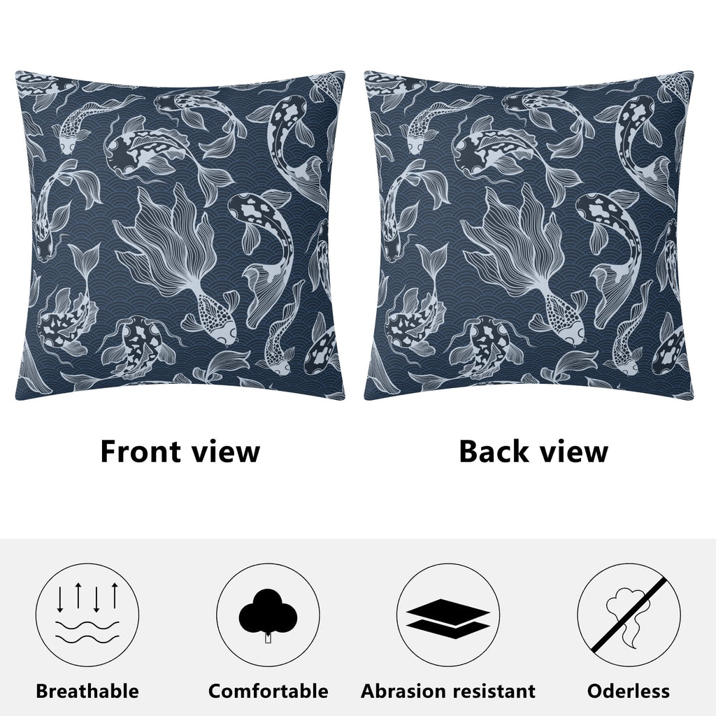 Blue Fish Cushion Cover Cushion Cover animal Printed Offshore