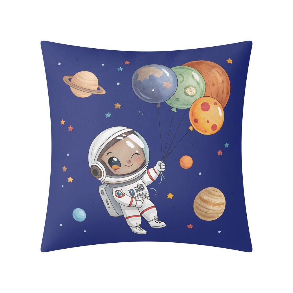 Personalised Astronaut With Balloon Planets Cushion Cover Personalised Cushion Cover Printed Offshore Space
