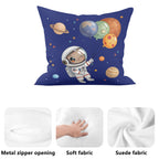 Personalised Astronaut With Balloon Planets Cushion Cover Personalised Cushion Cover Printed Offshore Space