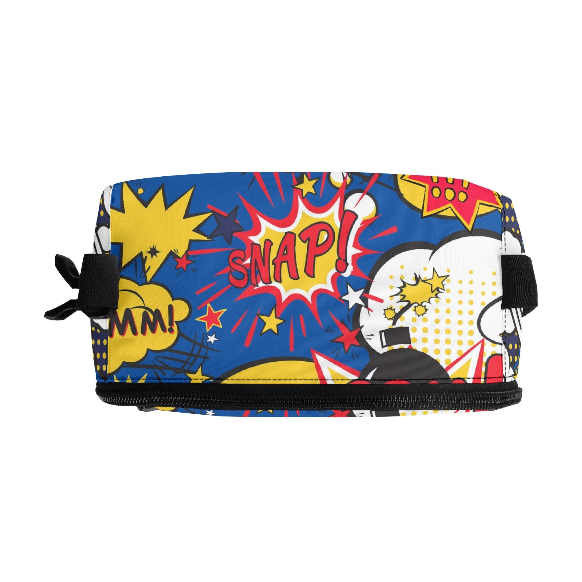 Personalised Comic Book Blue Insulated School Lunch Bag Personalised Lunch Bag Comic Printed Offshore