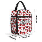 Personalised Ladybugs Insulated School Lunch Bag Personalised Lunch Bag animal Printed Offshore