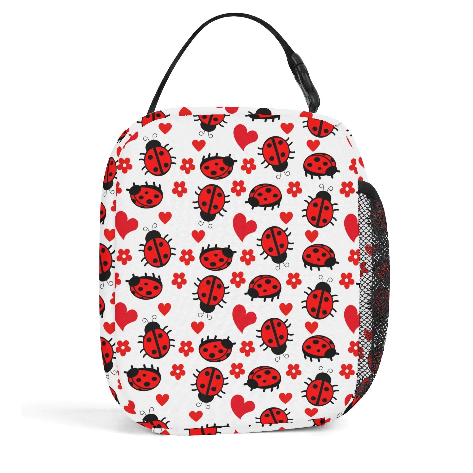 Personalised Ladybugs Insulated School Lunch Bag Personalised Lunch Bag animal Printed Offshore