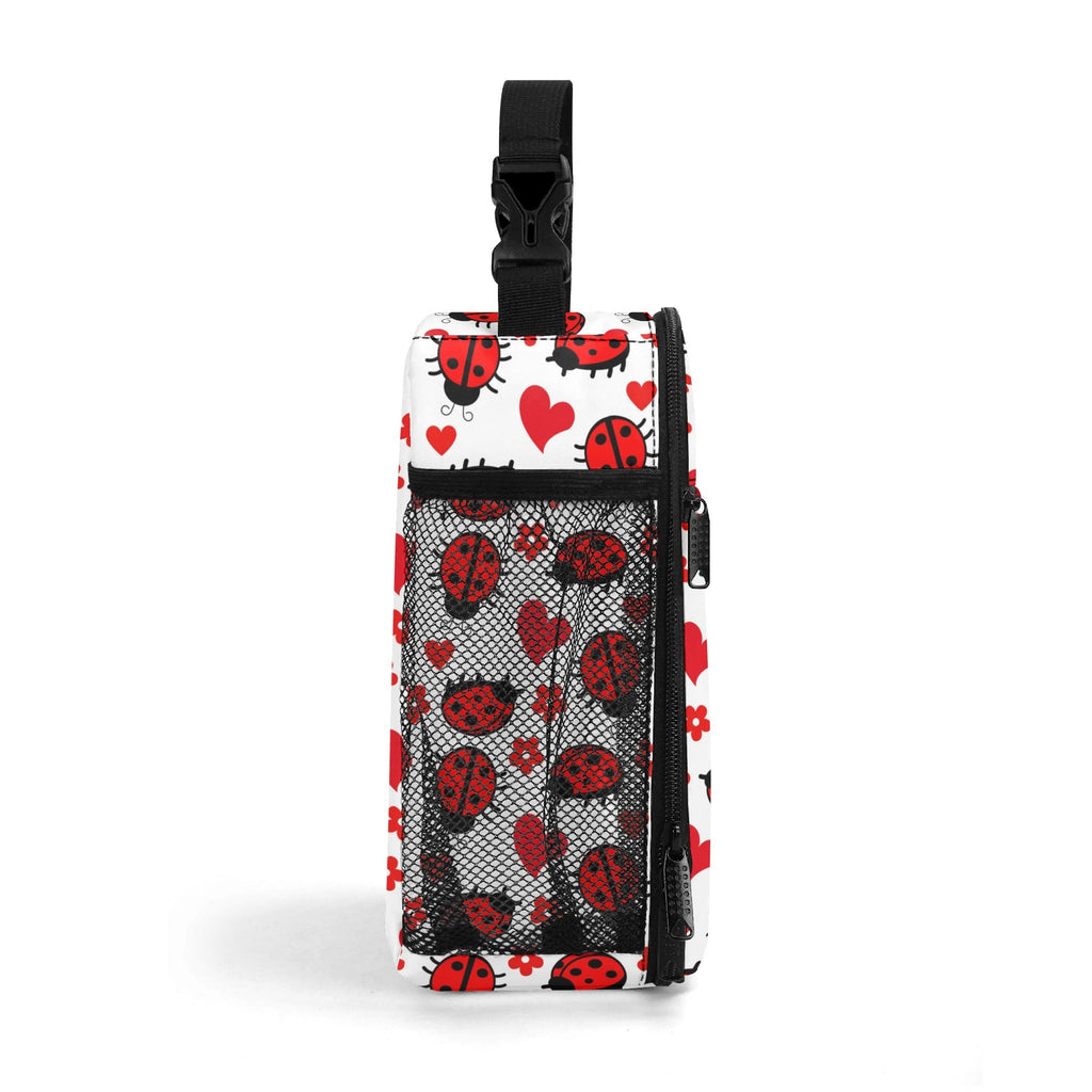 Personalised Ladybugs Insulated School Lunch Bag Personalised Lunch Bag animal Printed Offshore