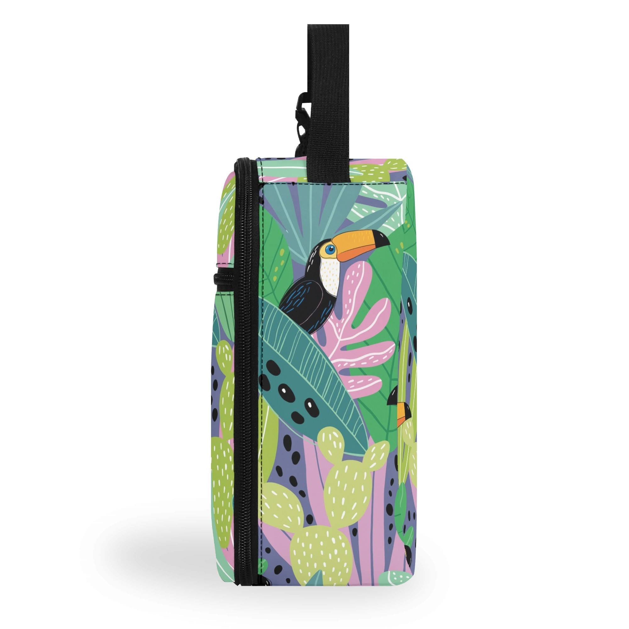 Personalised Toucan Jungle Insulated School Lunch Bag Personalised Lunch Bag animal Printed Offshore