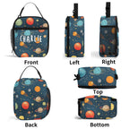 Personalised Galaxy Insulated School Lunch Bag Personalised Lunch Bag Printed Offshore Space