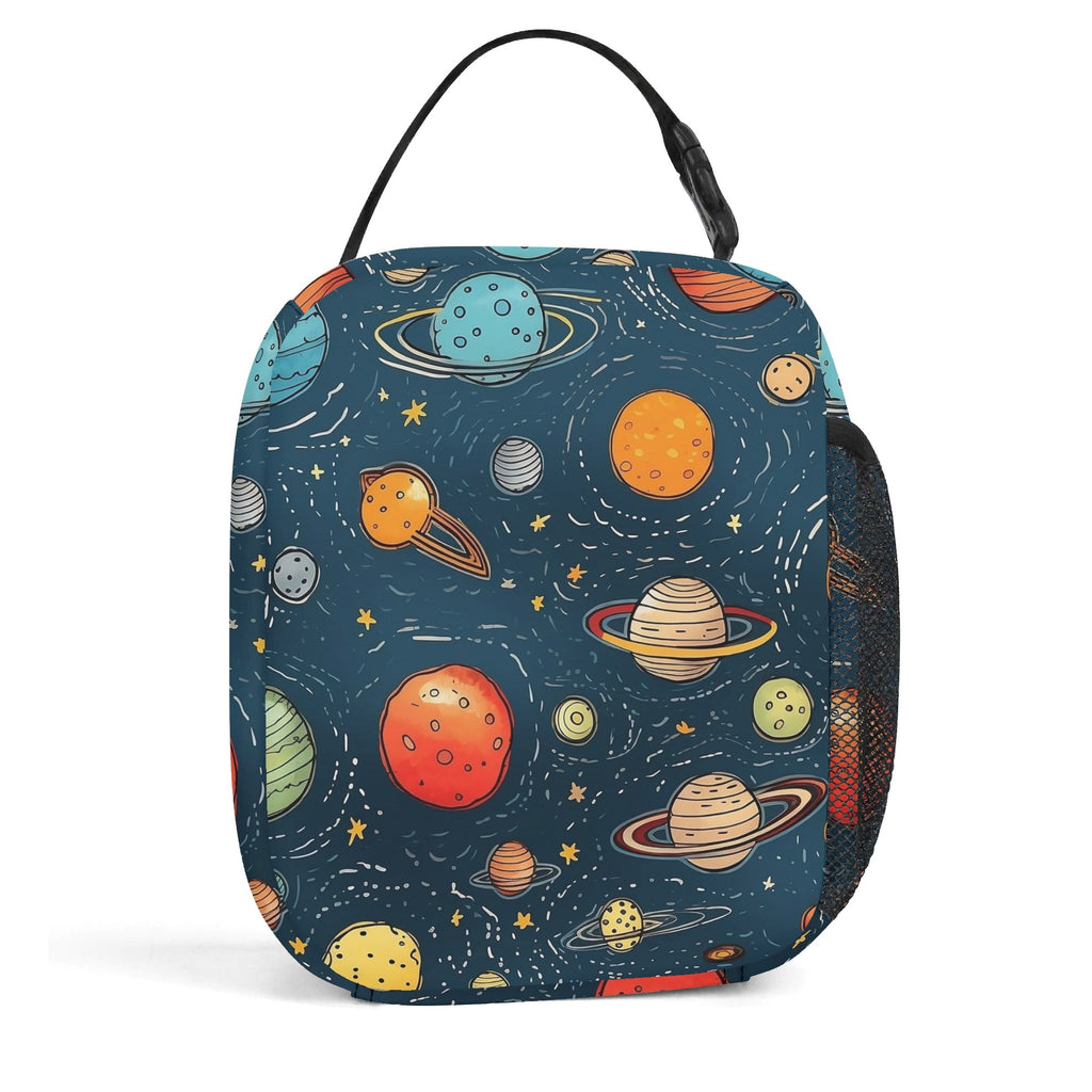 Personalised Galaxy Insulated School Lunch Bag Personalised Lunch Bag Printed Offshore Space