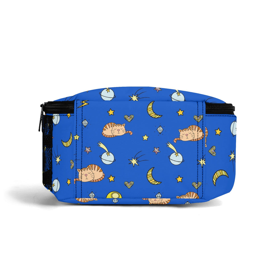 Personalised Cats In Space Insulated School Lunch Bag Personalised Lunch Bag animal Printed Offshore