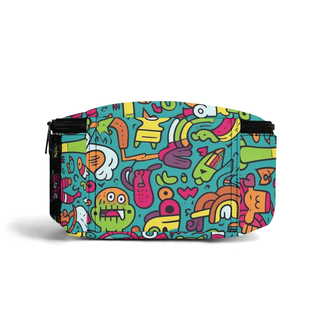 Personalised Crazy Characters Insulated School Lunch Bag Personalised Lunch Bag Printed Offshore Sci-Fi