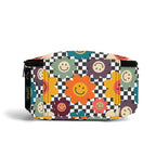 Personalised Happy Retro Flowers Insulated School Lunch Bag Personalised Lunch Bag Printed Offshore Retro