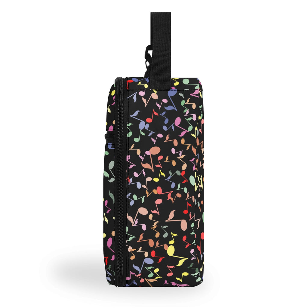 Personalised - Colourful Music Notes - Insulated School Lunch Bag Personalised Lunch Bag Music Printed Offshore