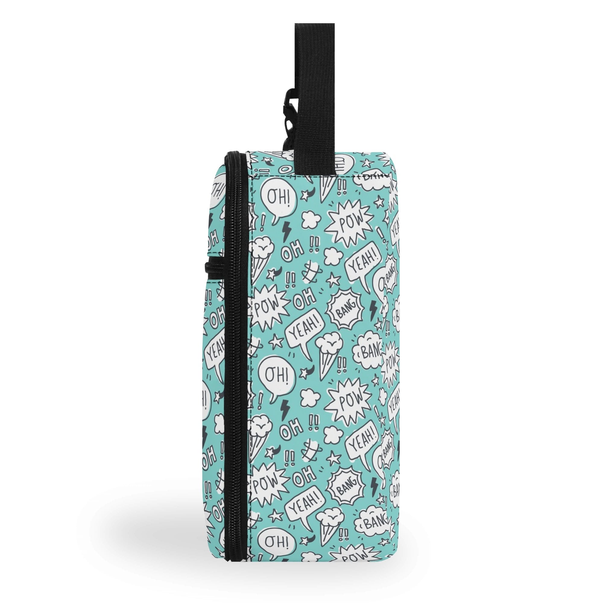 Personalised Comic Book Speech Bubbles Insulated School Lunch Bag Personalised Lunch Bag Comic Printed Offshore