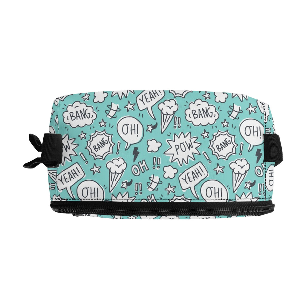 Personalised Comic Book Speech Bubbles Insulated School Lunch Bag Personalised Lunch Bag Comic Printed Offshore