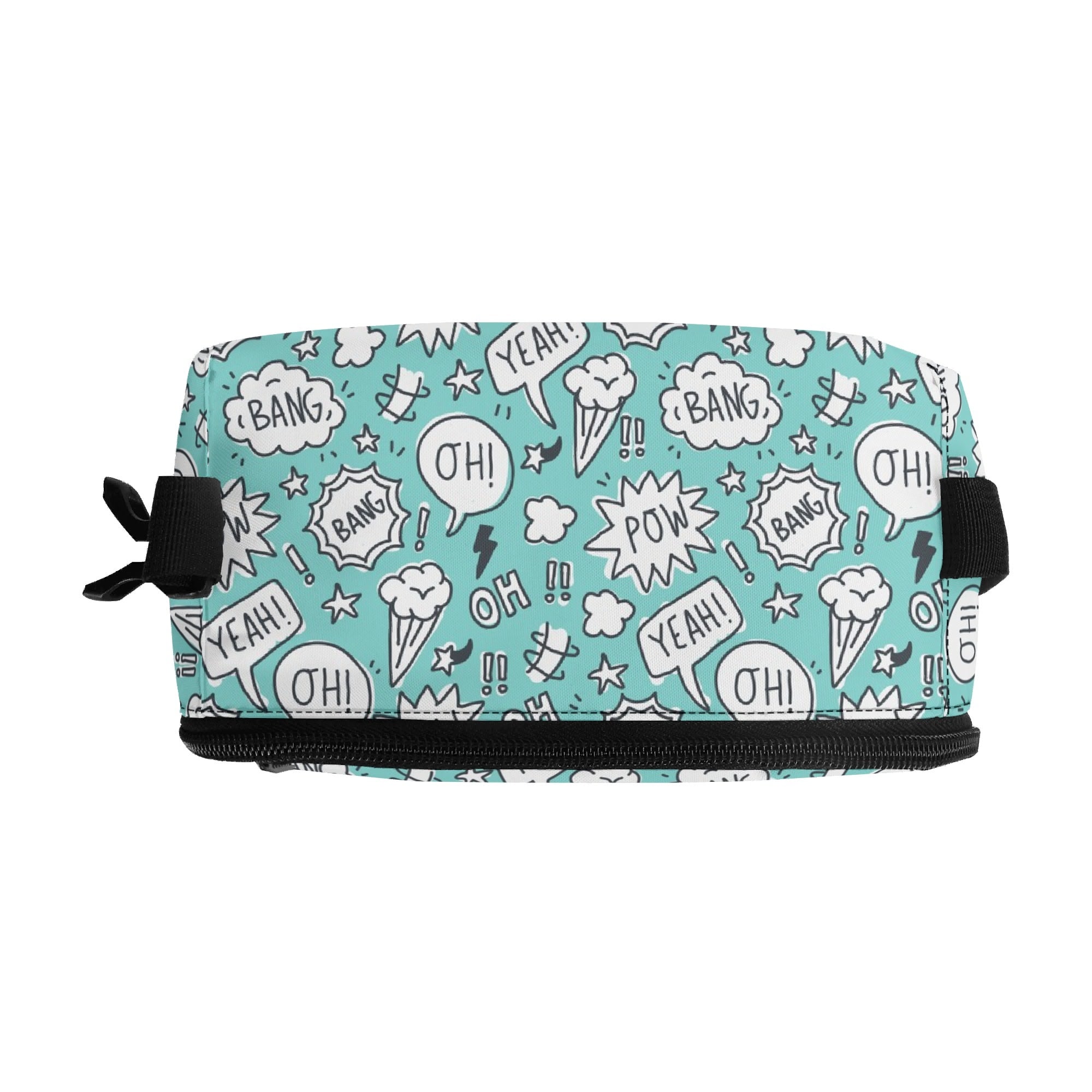 Personalised Comic Book Speech Bubbles Insulated School Lunch Bag Personalised Lunch Bag Comic Printed Offshore