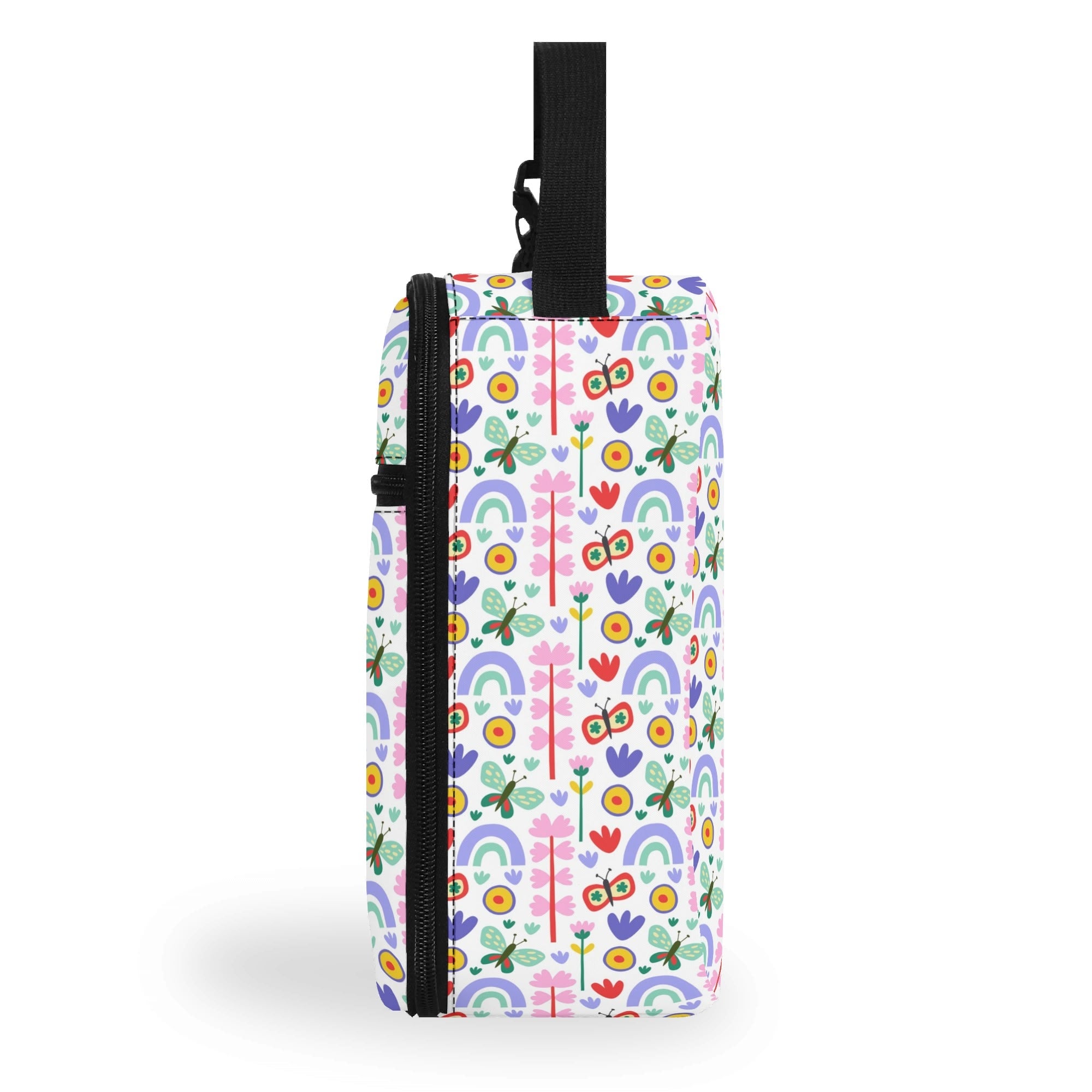 Personalised - Flowers And Butterflies - Insulated School Lunch Bag Personalised Lunch Bag Plants Printed Offshore