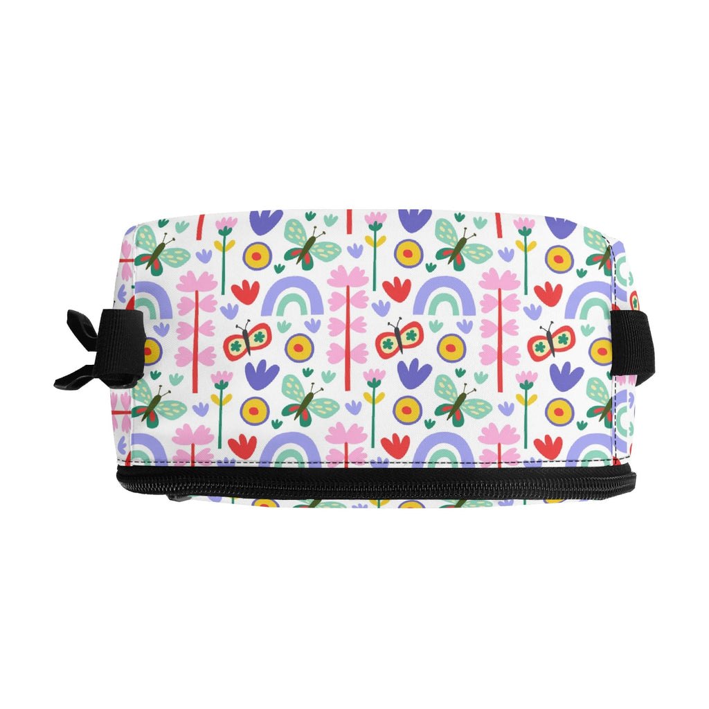Personalised - Flowers And Butterflies - Insulated School Lunch Bag Personalised Lunch Bag Plants Printed Offshore