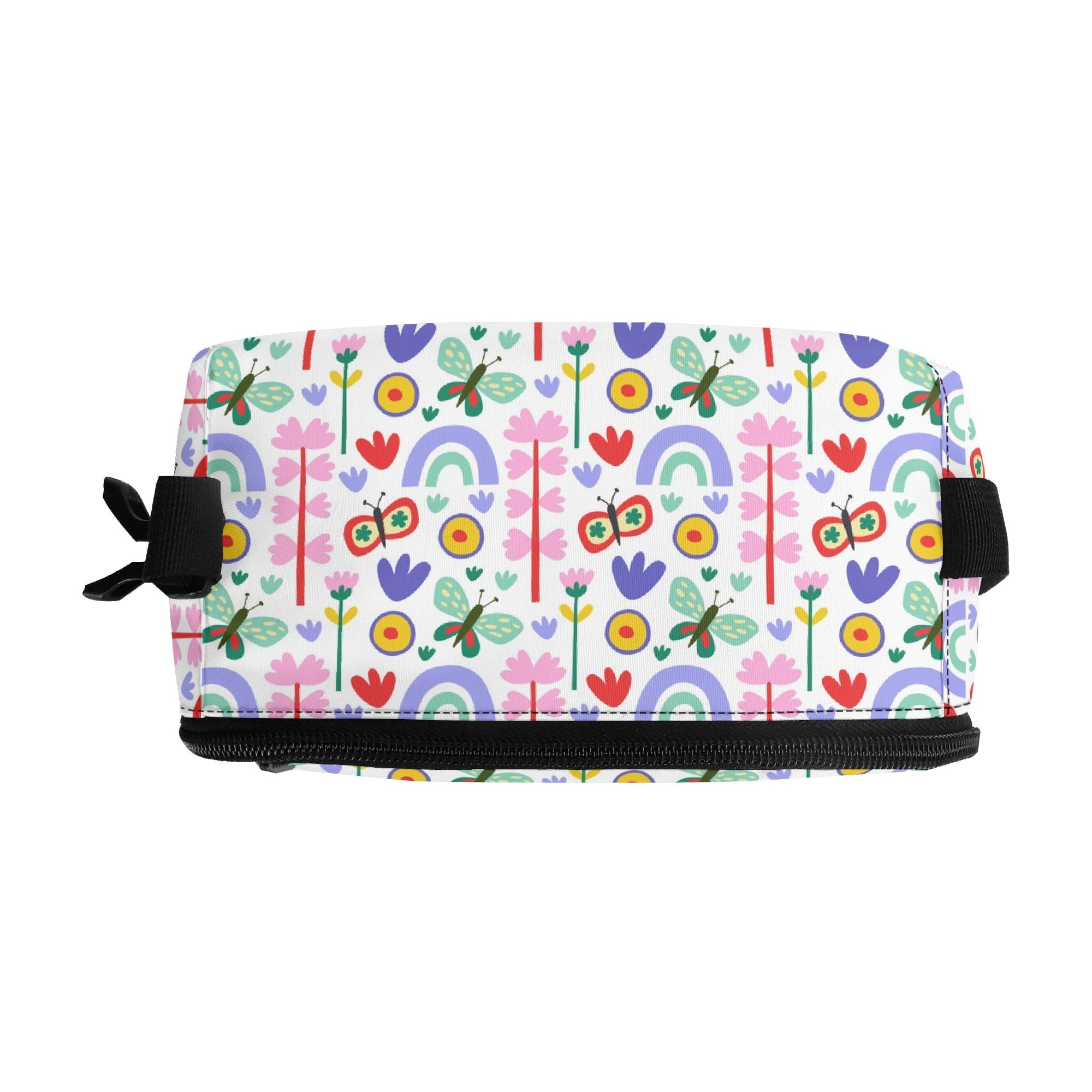 Personalised - Flowers And Butterflies - Insulated School Lunch Bag Personalised Lunch Bag Plants Printed Offshore