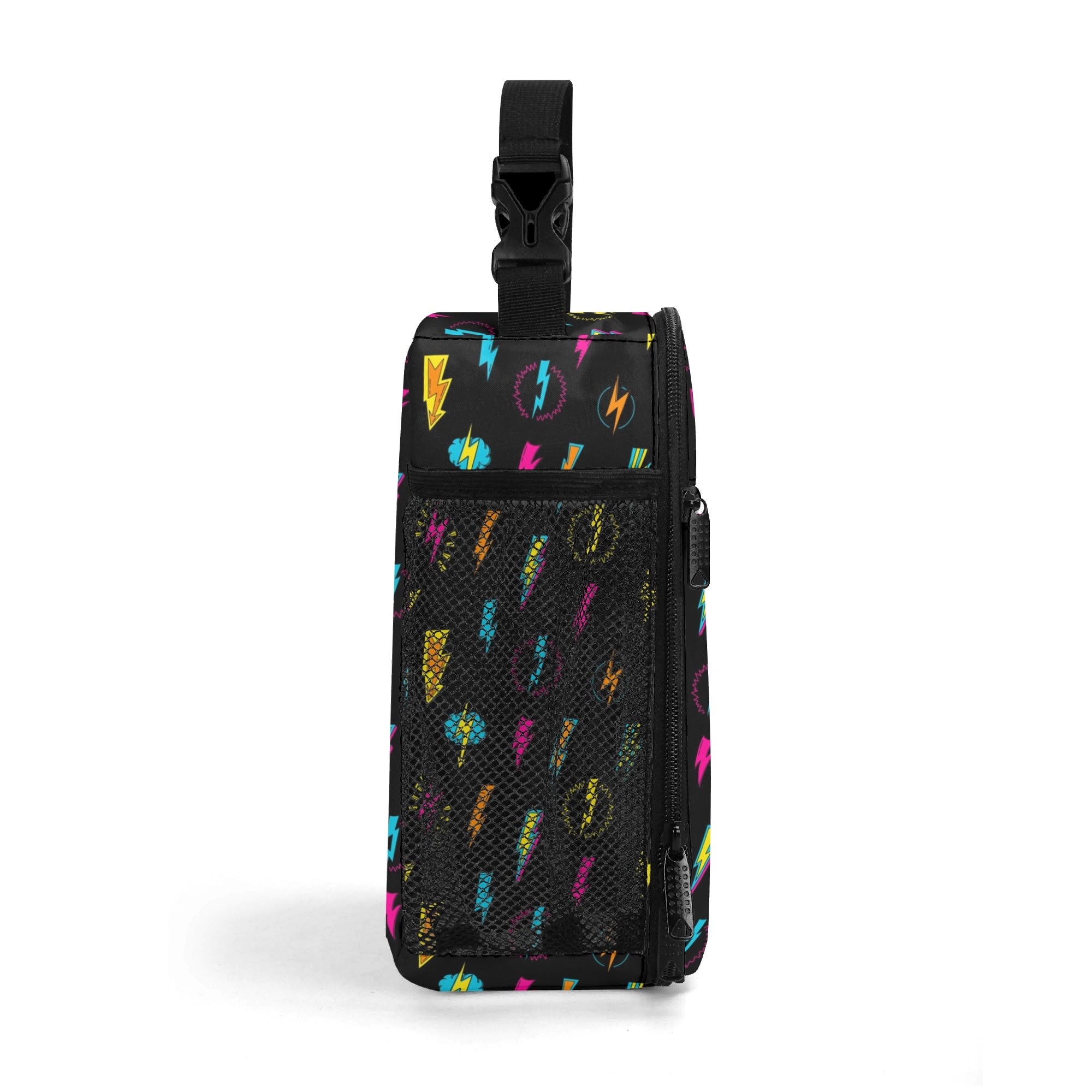 Personalised - Fun Lightning - Insulated School Lunch Bag Personalised Lunch Bag Comic Printed Offshore