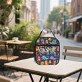Personalised - Monster Mania - Insulated School Lunch Bag Default Title Personalised Lunch Bag Printed Offshore Si-Fi