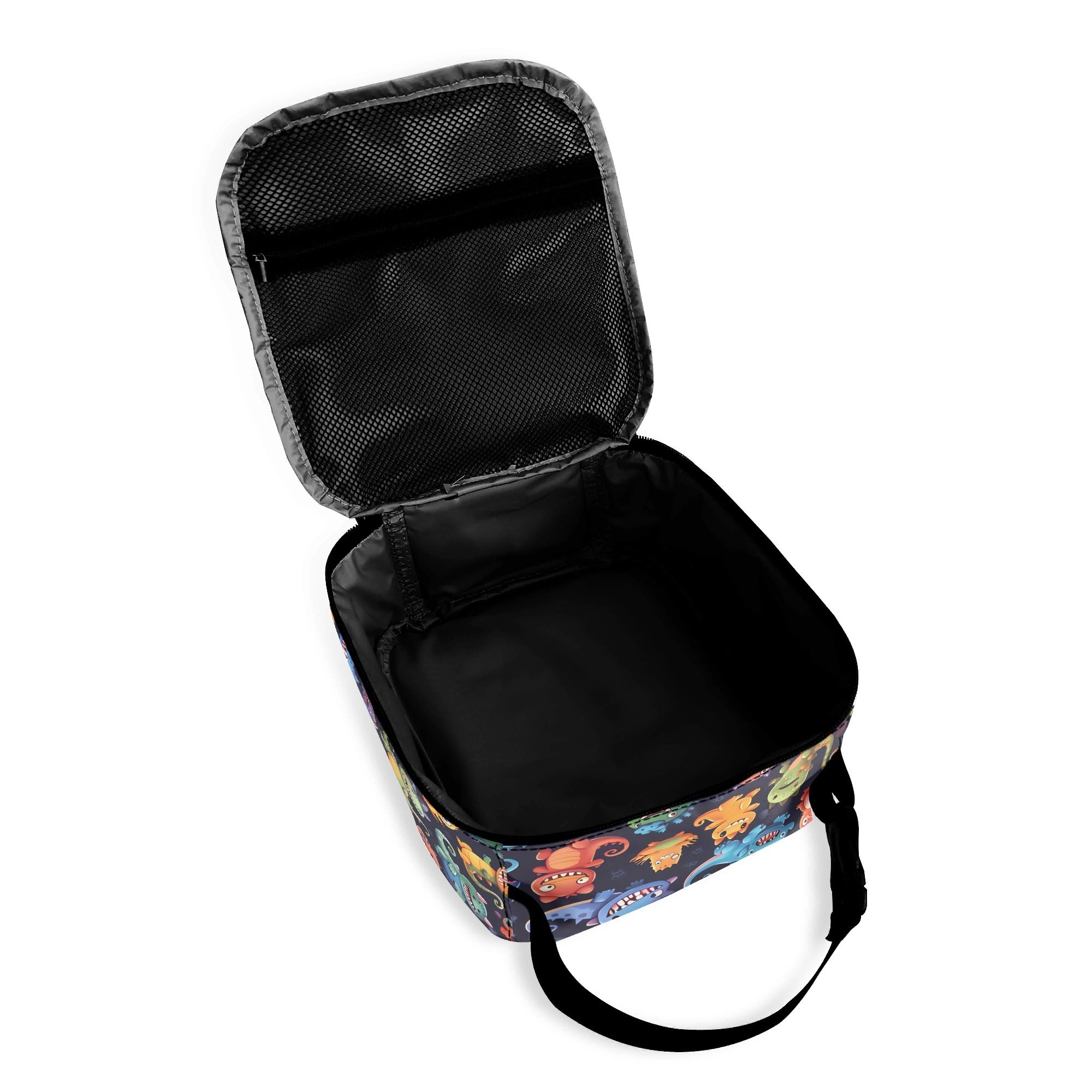 Personalised - Monster Mania - Insulated School Lunch Bag Personalised Lunch Bag Printed Offshore Si-Fi