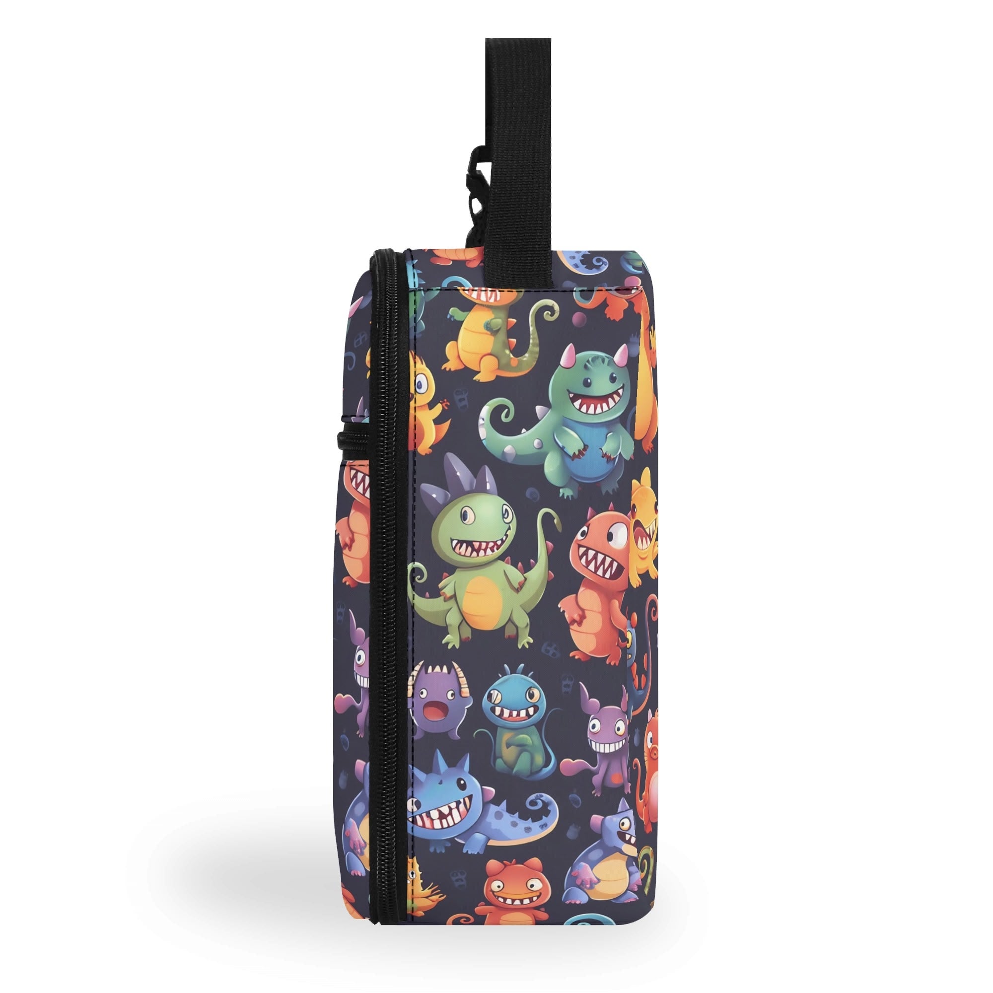 Personalised - Monster Mania - Insulated School Lunch Bag Personalised Lunch Bag Printed Offshore Si-Fi