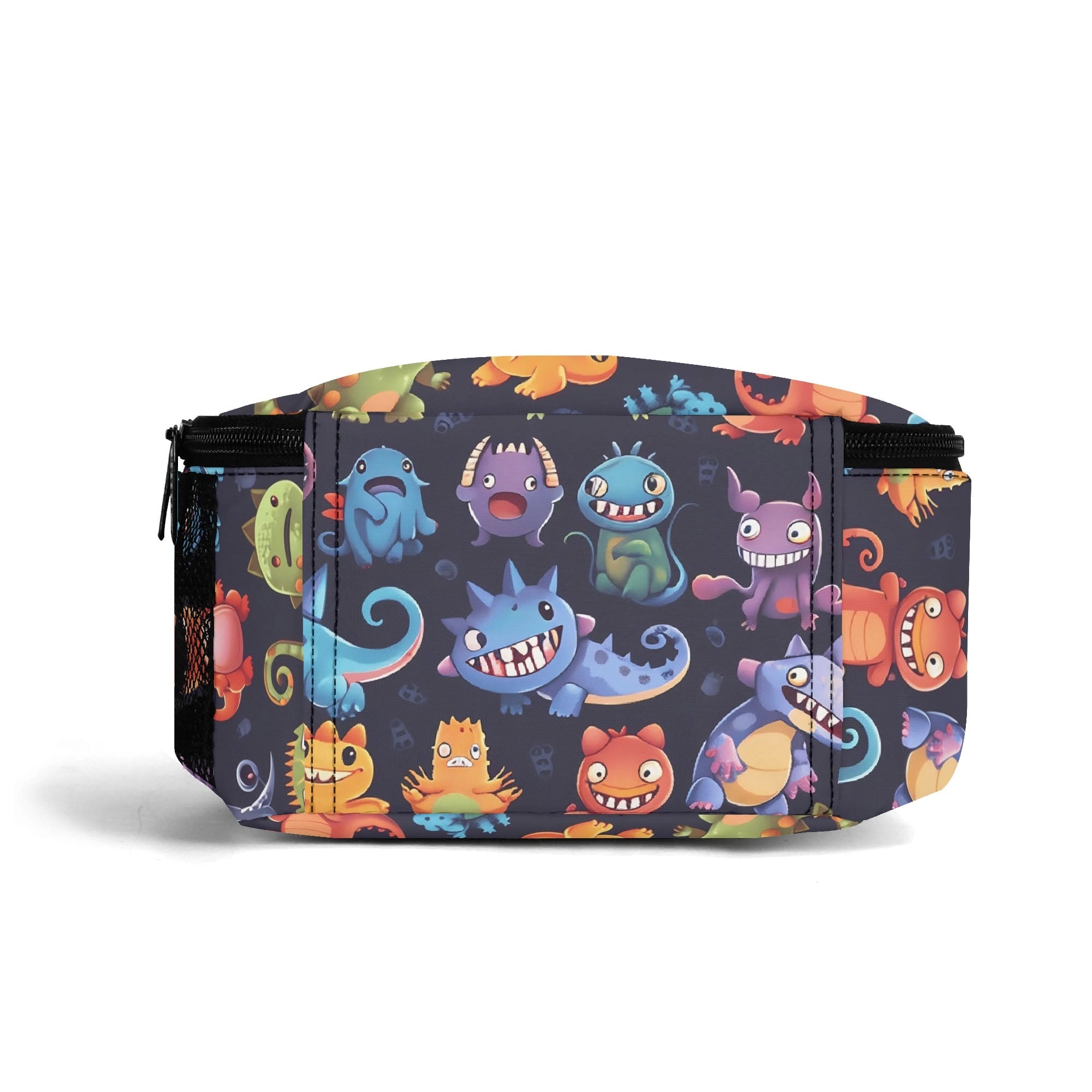 Personalised - Monster Mania - Insulated School Lunch Bag Personalised Lunch Bag Printed Offshore Si-Fi