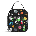 Personalised - Kids Space - Insulated School Lunch Bag Personalised Lunch Bag Printed Offshore Sci-Fi Space