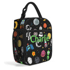 Personalised - Kids Space - Insulated School Lunch Bag Personalised Lunch Bag Printed Offshore Sci-Fi Space