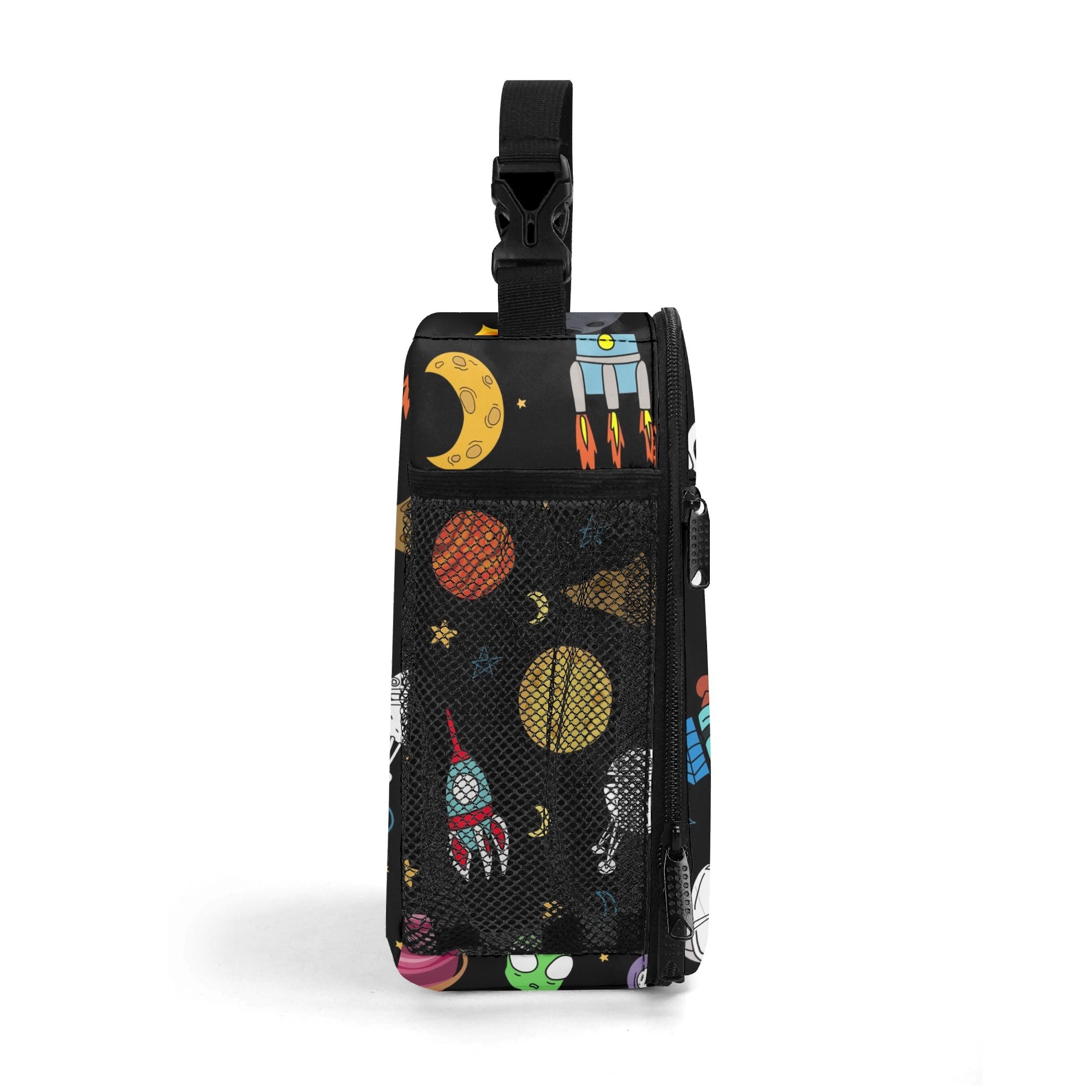 Personalised - Kids Space - Insulated School Lunch Bag Personalised Lunch Bag Printed Offshore Sci-Fi Space