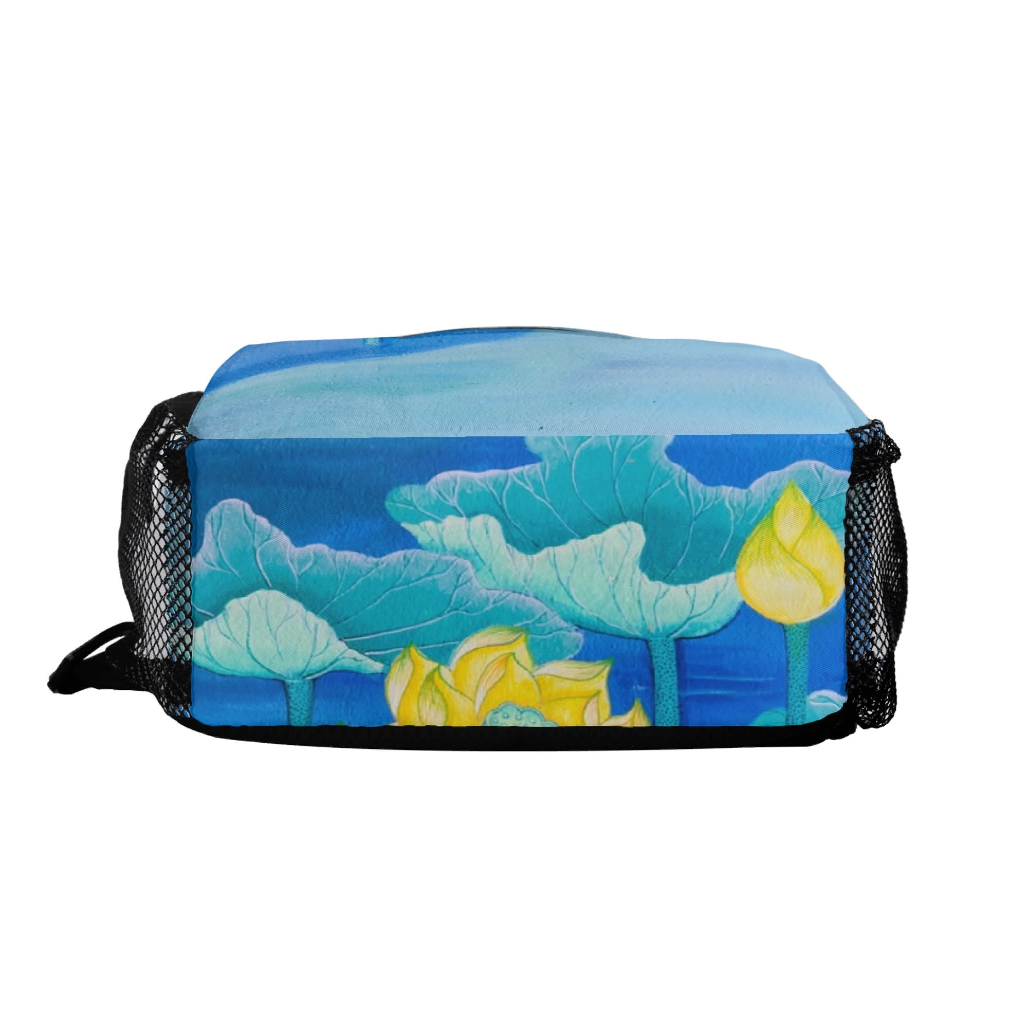 Water Flower Chest Crossbody Bag with Adjustable Strap
