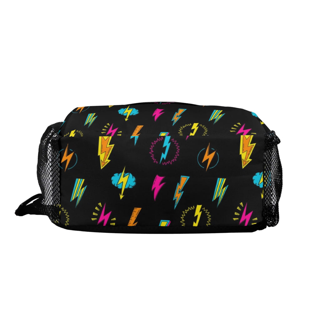 Fun Lightning Chest Crossbody Bag with Adjustable Strap Chest Crossbody Bag comic Printed Offshore
