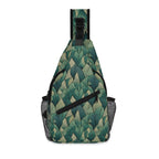 Leaf Pattern Chest Crossbody Bag with Adjustable Strap Default Title Chest Crossbody Bag Plants Printed Offshore