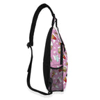 Fast Food Chest Crossbody Bag with Adjustable Strap Chest Crossbody Bag Food Printed Offshore