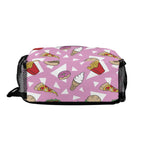 Fast Food Chest Crossbody Bag with Adjustable Strap Chest Crossbody Bag Food Printed Offshore