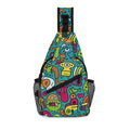 Crazy Characters Chest Crossbody Bag with Adjustable Strap Default Title Chest Crossbody Bag Printed Offshore Sci Fi