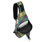 Crazy Characters Chest Crossbody Bag with Adjustable Strap Chest Crossbody Bag Printed Offshore Sci Fi