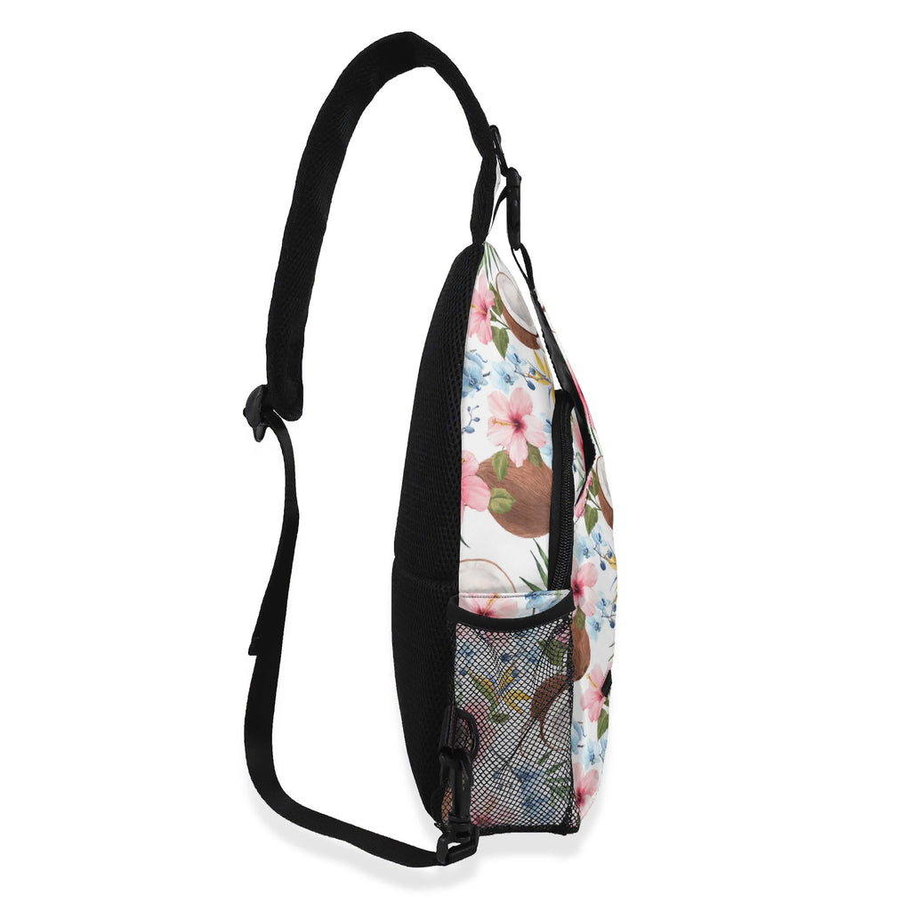 Coconuts Chest Crossbody Bag with Adjustable Strap Chest Crossbody Bag Food Printed Offshore