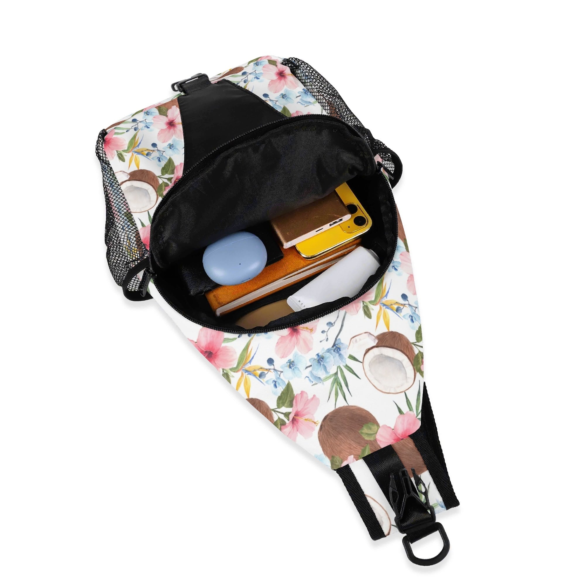 Coconuts Chest Crossbody Bag with Adjustable Strap Chest Crossbody Bag Food Printed Offshore