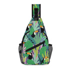 Bright Toucans Chest Crossbody Bag with Adjustable Strap Default Title Chest Crossbody Bag animal Printed Offshore