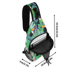 Bright Toucans Chest Crossbody Bag with Adjustable Strap Chest Crossbody Bag animal Printed Offshore