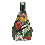 Native Australian Flowers Chest Crossbody Bag with Adjustable Strap Default Title Chest Crossbody Bag Plants Printed Offshore