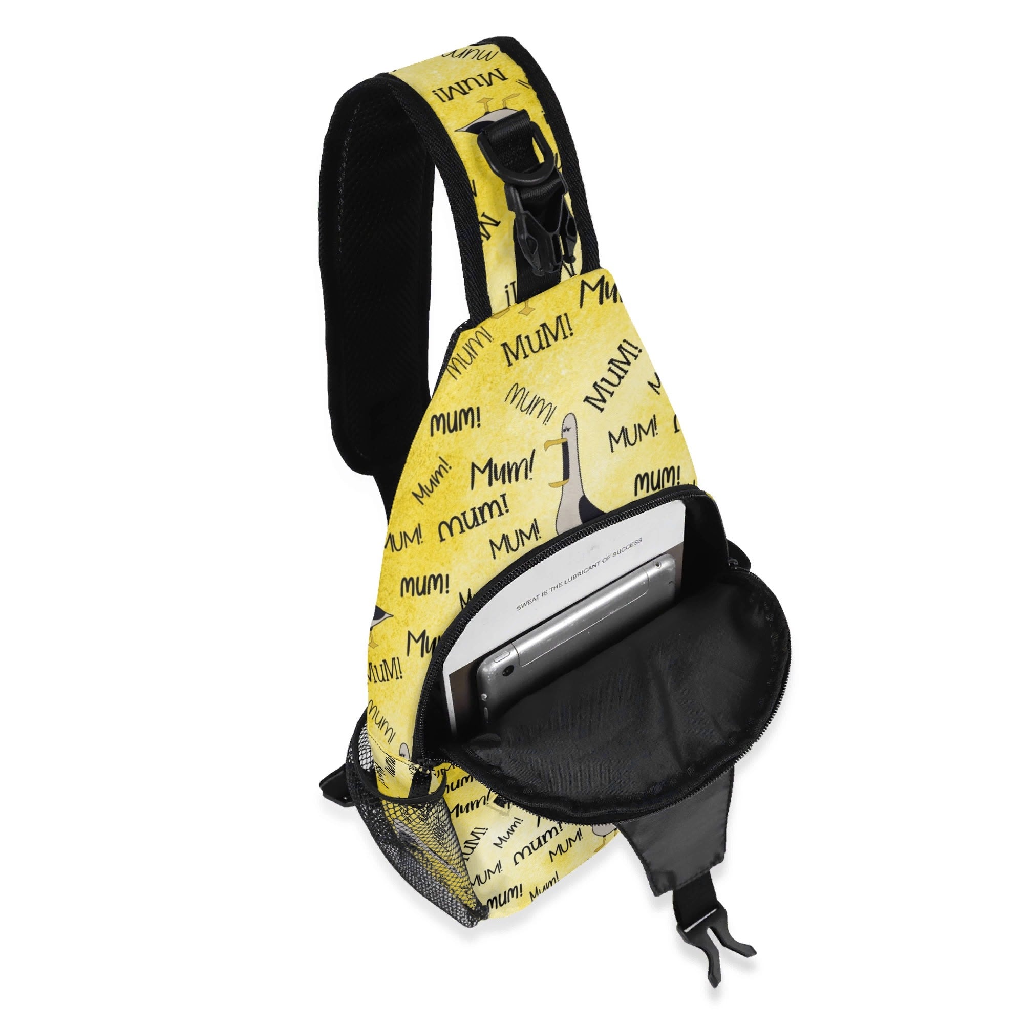 Mum Seagull - Chest Crossbody Bag with Adjustable Strap Chest Crossbody Bag animal Mum Printed Offshore