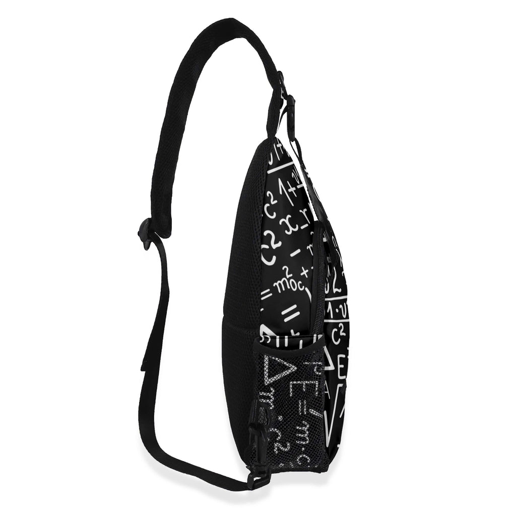 Mathematics Chest Crossbody Bag with Adjustable Strap Chest Crossbody Bag Maths Printed Offshore