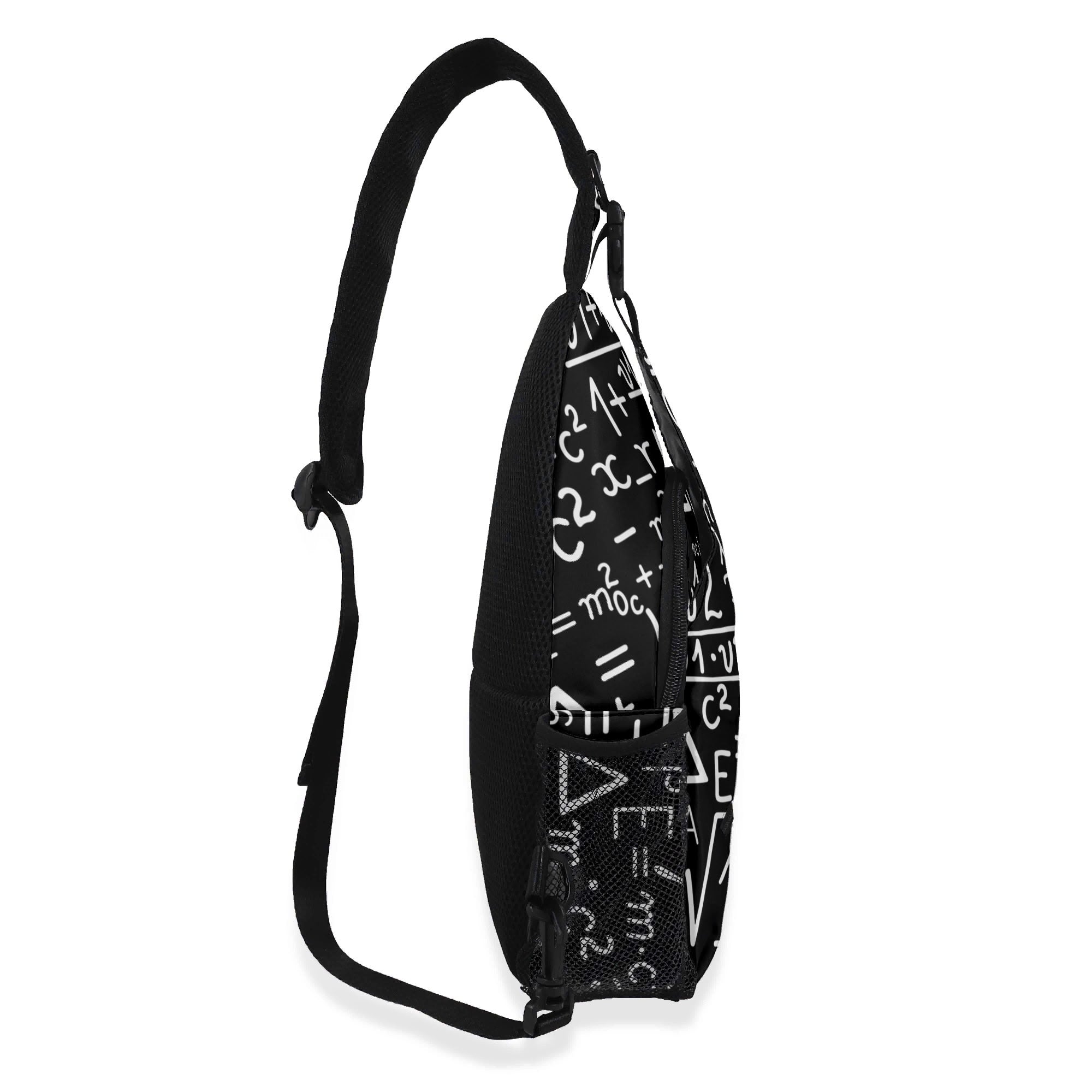 Mathematics Chest Crossbody Bag with Adjustable Strap Chest Crossbody Bag Maths Printed Offshore
