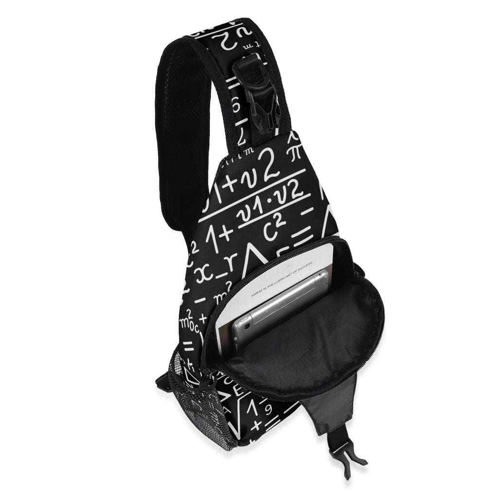 Mathematics Chest Crossbody Bag with Adjustable Strap Chest Crossbody Bag Maths Printed Offshore