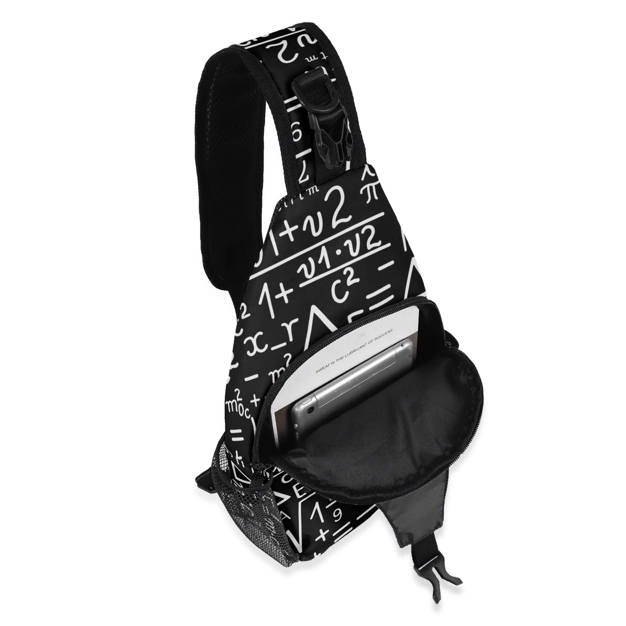 Mathematics Chest Crossbody Bag with Adjustable Strap Chest Crossbody Bag Maths Printed Offshore