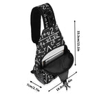 Mathematics Chest Crossbody Bag with Adjustable Strap Chest Crossbody Bag Maths Printed Offshore